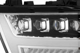 AlphaRex 19-20 Ram 1500HD NOVA LED Proj Headlights Plank Style Chrome w/Activ Light/Seq Signal/DRL