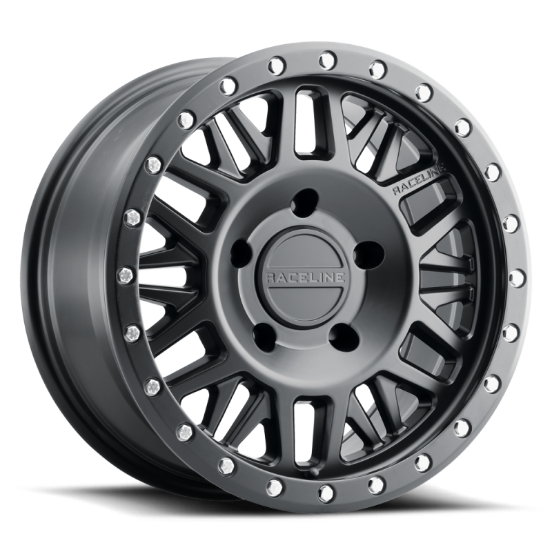 Raceline 951B Ryno 16x8in / 5x127 BP / 0mm Offset / 78.1mm Bore - Satin Black Wheel