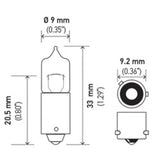 Hella Bulb H6W 12V 6W BAX9s T2.75