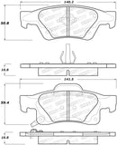 StopTech Performance 11-17 Dodge Durango Rear Brake Pads