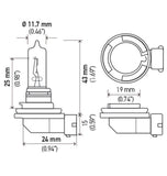 Hella Bulb H9 12V 65W XEN YLW