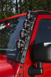 Rugged Ridge 07-18 Jeep Wrangler JK Elite Fast Track Windshield Light Bar Mount w/o Crossbar