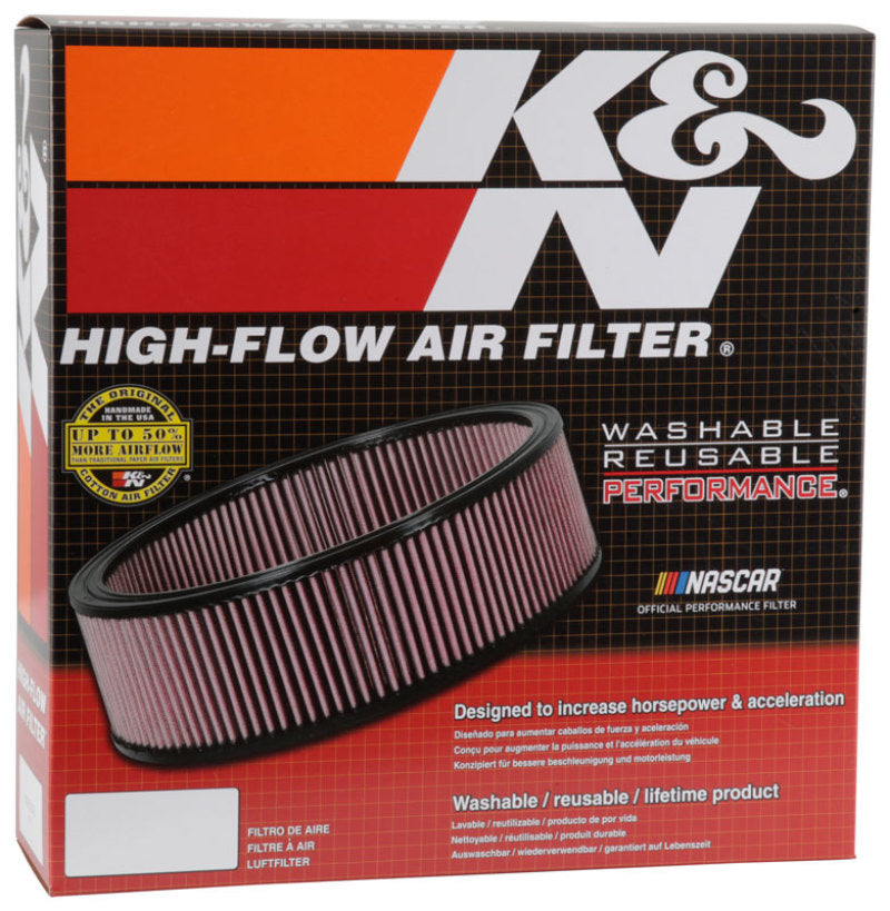 K&N Custom Air Filter 14in OD / 12in ID / 3.0625in Height Round Filter