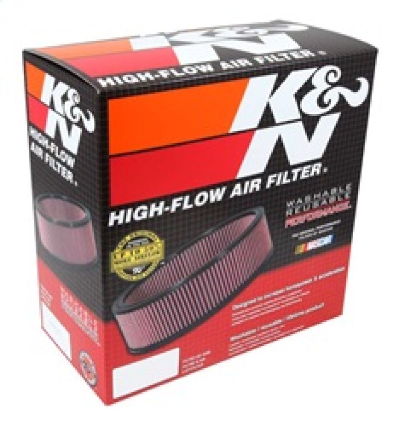 K&N Universal Custom Air Filter - Oval Shape 11.5in Outer Length / 8.125in Outer Width / 4in Height