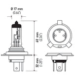 Hella H4 24V 75/70W P43t T4.625 Halogen Bulb