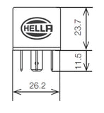 Hella Relay 12V 20/40A Spdt Res