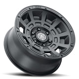 ICON Thrust 17x8.5 5x5 -6mm Offset 4.5in BS Satin Black Wheel