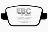 EBC 07-12 Land Rover LR2 3.2 Ultimax2 Rear Brake Pads