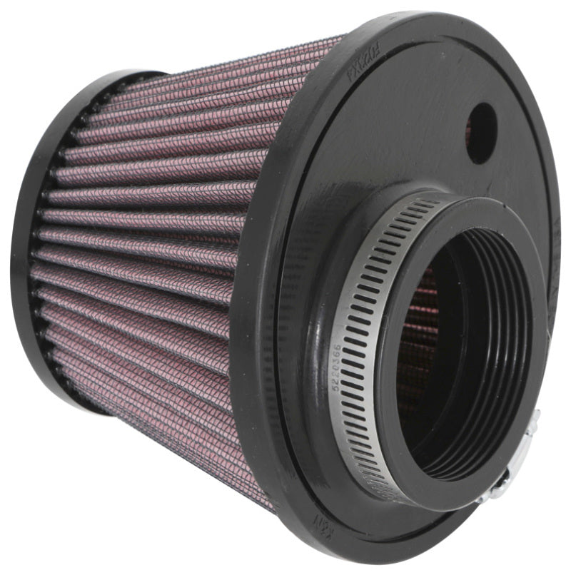 K&N Universal Clamp-On Air Filter 2.375in Flg ID x 5.21875in B OD x 3.5in T OD x 3.75in H