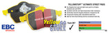 EBC 02 Cadillac Escalade 5.3 (Akebono rear caliper) Yellowstuff Rear Brake Pads