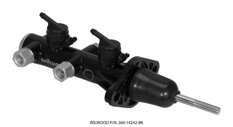 Wilwood Tandem Remote Master Cylinder - 15/16in Bore Black