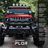 Go Rhino Xplor Bright Series Sgl Row LED Light Bar (Side/Track Mount) 39.5in. - Blk