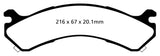 EBC 01-05 Chevrolet Silverado 3500 (2WD) Yellowstuff Rear Brake Pads