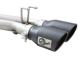 aFe Rebel Series Cat-Back 2.5in Dual Center Exit SS Exhaust w/ Black Tips 07-14 Jeep Wrangler V6