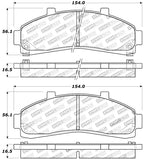 StopTech Sport Brake Pads w/Shims and Hardware - Front