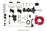 Wilwood Tandem Remote M/C Kit w L/H Bracket & Prop Valve - 15/16in Bore Black-W/Pushrod