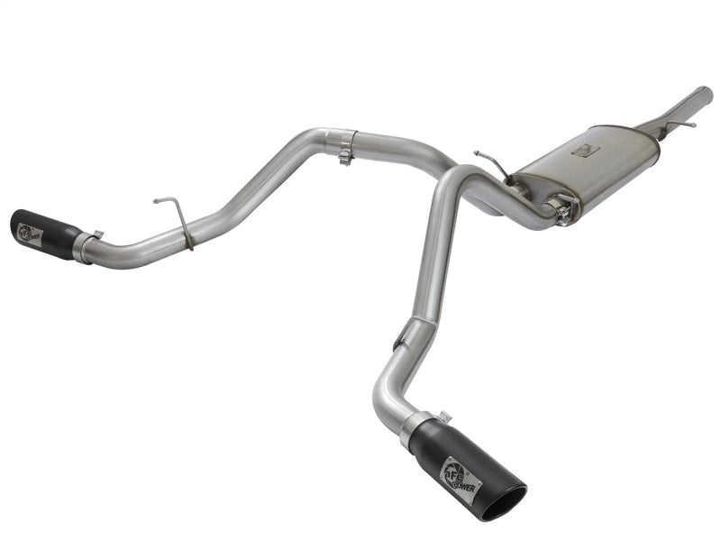 aFe MACH Force-Xp 3in CB SS Dual Exhaust w/Black Tips 09-16 GM Silverado/Sierra 4.3L/4.8L/5.3L