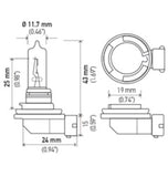 Hella Bulb H9 12V 65W XEN YLW