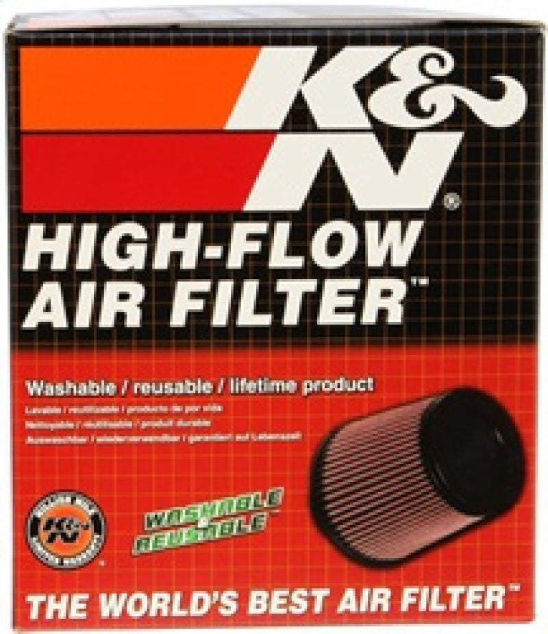 K&N Universal Rubber Filter Dual Flange Oval Tprd 3.75in Base O/S W x 3.438in Top O/S W x 6.75in H