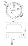 Hella Led Lamp 12/24V Amber Fix Mounting 2Rl