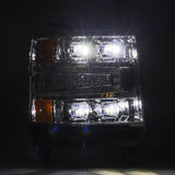 AlphaRex 16-18 Chevy 1500HD NOVA-Series LED Proj Headlights Chrm w/Actv Lgt/SeqSig & DRL(Req 810023)