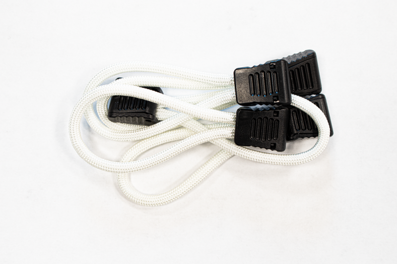 Fishbone Offroad Paracord Zipper Pulls 5 Pcs White