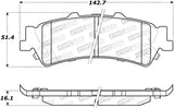 StopTech Sport Brake Pads w/Shims and Hardware - Rear