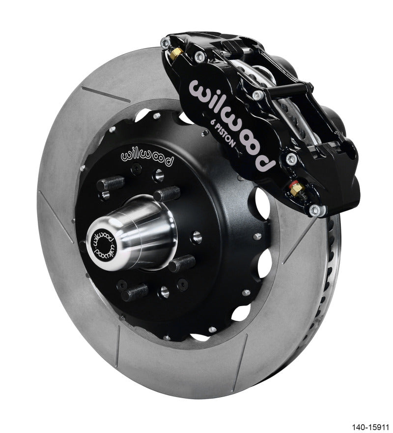 Wilwood Narrow Superlite 6R Front Big Brake Kit 14.00in GT competition Series Rotor - Black