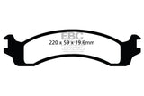 EBC 00-02 Dodge Ram 2500 Pick-up 5.2 2WD (Pad with wear sensor) Greenstuff Front Brake Pads