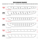 Go Rhino RB20 Running Boards 57in. Cab Length - Tex. Blk (No Drill/Mounting Brackets Req.)