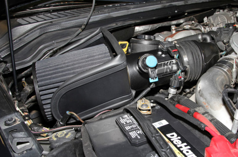 K&N 08-10 Ford F250/F350/F450/F550 Super Duty 6.4L V8 DSL Black Performance Intake Kit
