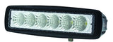 Hella Value Fit Mini 6in LED Light Bar - Flood Beam Pedestal