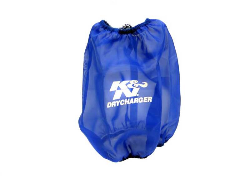 K&N Blue Drycharger Round Tapered Air Filter Wrap 5.875in Top ID / 7.5in Base ID / 8.5in Height