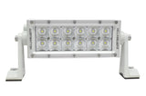 Hella Value Fit 8in Light - 36W Dual Row White Housing Flood Beam - LED