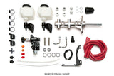 Wilwood Tandem Remote M/C Kit w L/H Bracket & Prop Valve - 15/16in Bore Ball Burnished-W/Pushrod