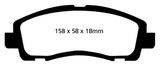 EBC 09-14 Acura TL 3.5 Ultimax2 Front Brake Pads