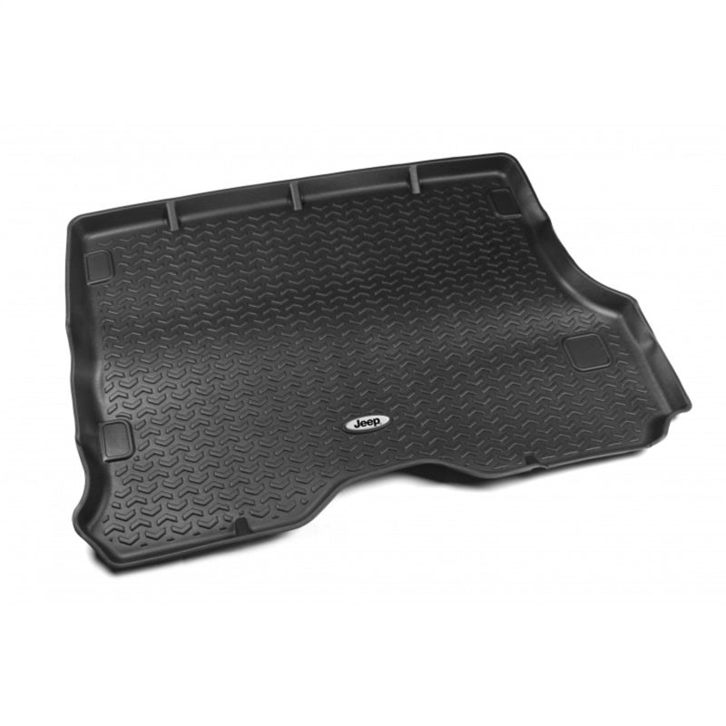 Rugged Ridge Floor Liner Cargo Black 1984-2001 Jeep Logo Cherokee XJ