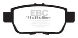 EBC 05-14 Honda Ridgeline 3.5 Greenstuff Rear Brake Pads