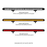 Go Rhino Xplor Flash Series Sgl Multi Function LED Light Bar (Track Mount) 10in. - Blk