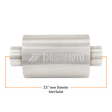 Mishimoto Universal Resonator with 2.5in Inlet/Outlet - Brushed