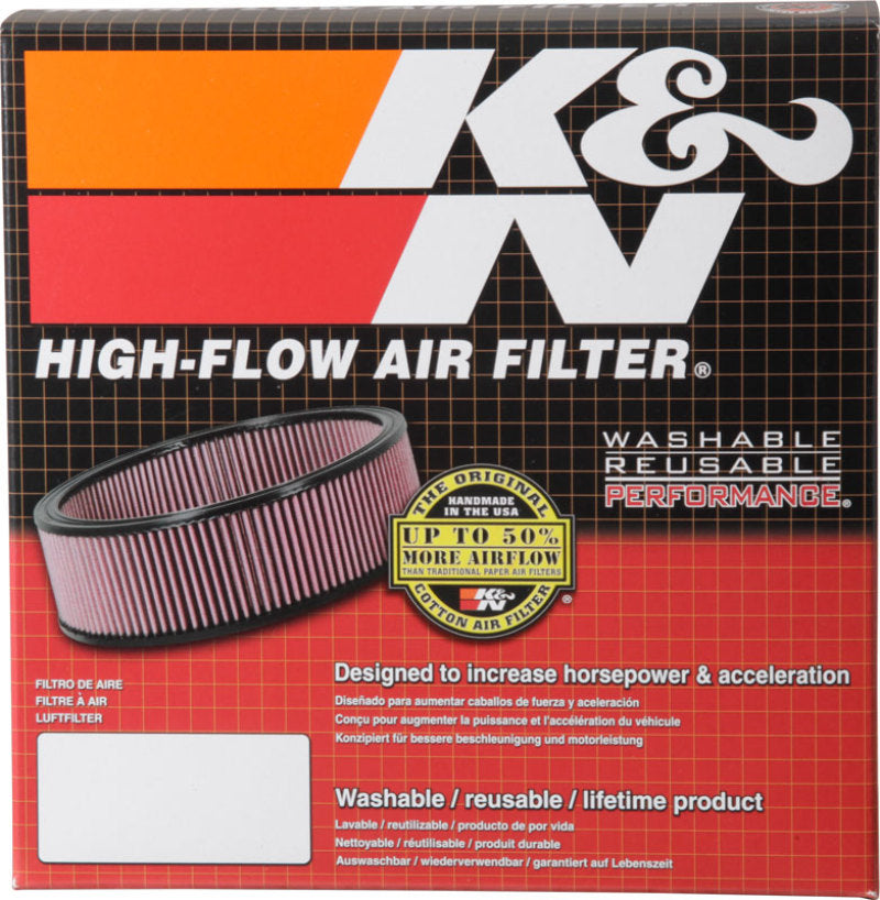 K&N X-Stream Top Filter - Red - Size 9in - 5.125in Neck Flange / 2.75in Height