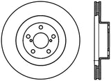 StopTech 02-10 Subaru WRX Slotted & Drilled Left Front Rotor (exc. STi)