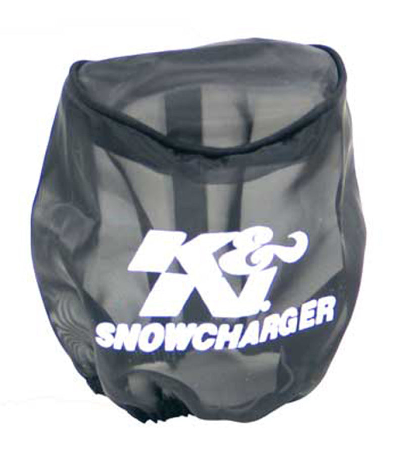 K&N Snowcharger Air FIlter Wrap Round Tapered Black - 4.5in Base ID x 3in Top ID x 4in H