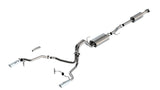 Borla F-150 2021 3.3L CC SB EC STB XL/XLT/Lariat/KR/Plnm/LTD 3/2.25 SRE Cat-Back ATAK Chrome Tips