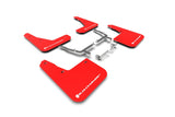 Rally Armor 19-24 Ford Focus ST MK4 Red UR Mud Flap w/White Logo