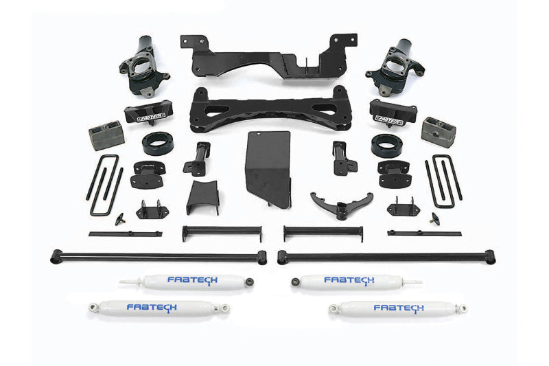 Fabtech 01-10 GM C/K2500HD 6in Perf Sys w/Perf Shks