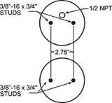 Firestone Ride-Rite Replacement Air Helper Spring Rear 267C 1.5 (W217607671)