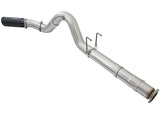 aFe ATLAS 5in DPF-Back Alum Steel Exhaust System w/Black Tip 2017 Ford Diesel Trucks V8-6.7L (td)