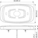 Hella L/Bar Mini 16In Led (Mv Fxd Amber Lens)