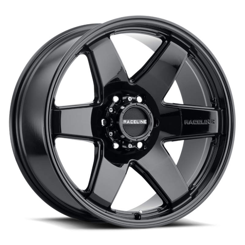 Raceline 942B Addict 18x8in / 6x132 BP / 35mm Offset / 74.6mm Bore - Gloss Black Wheel